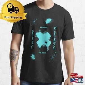 Cyan Black Simple Pop Culture Retro Graphic Classic Unisex T-Shirt